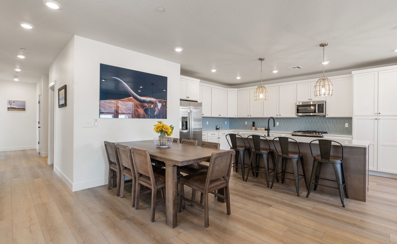 Fully Equipped Kitchen + Dining Table