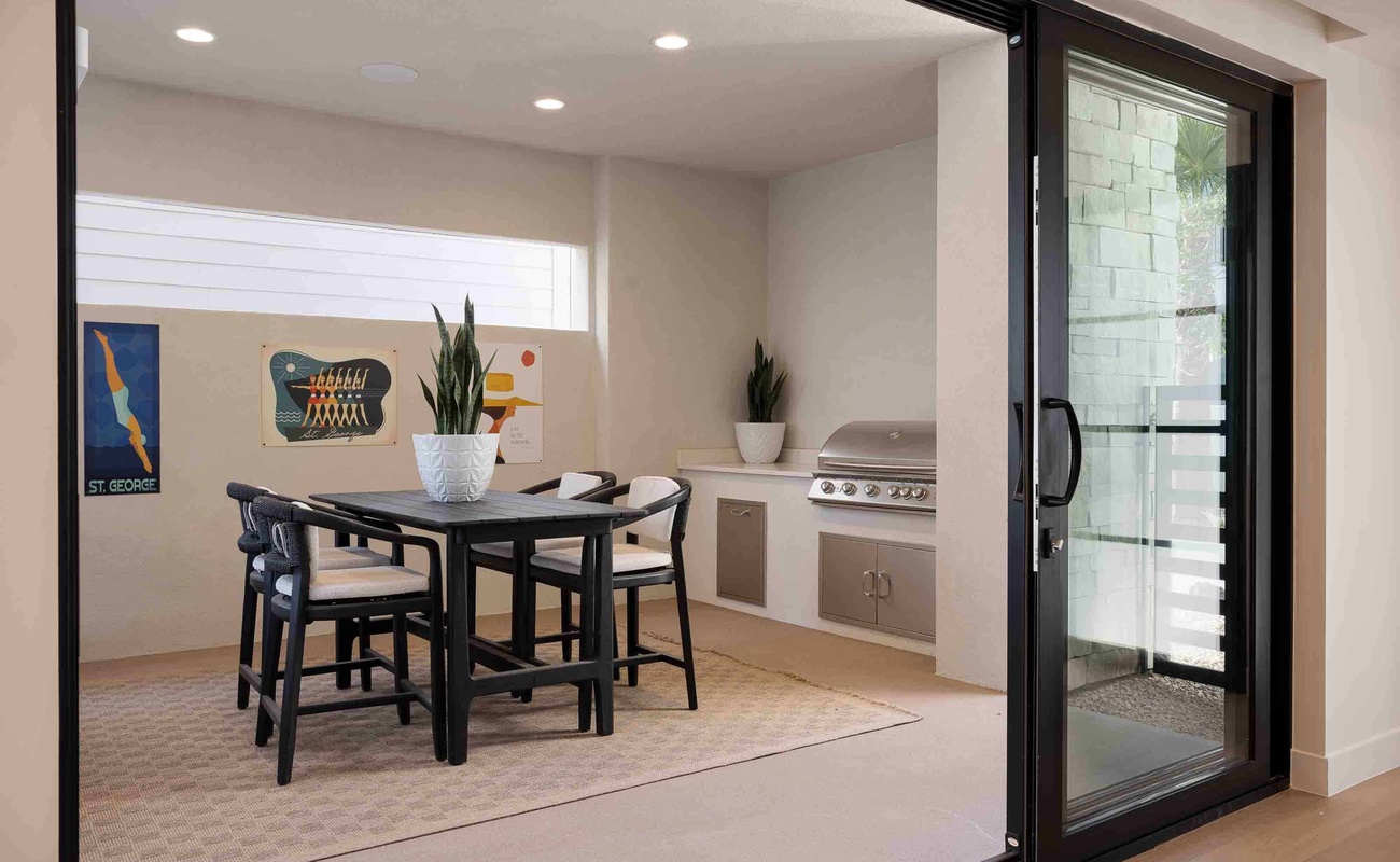 Covered Patio and BBQ Grill