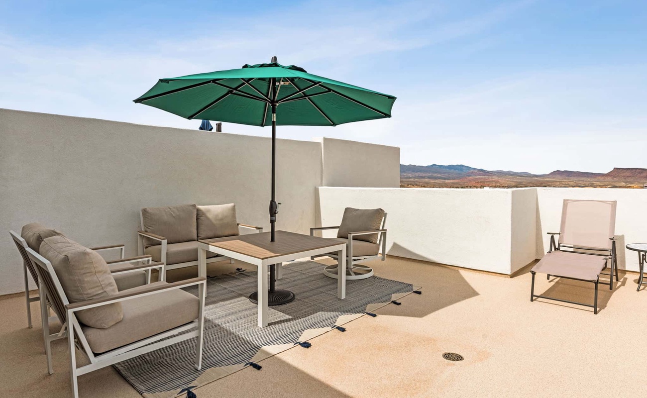 Private Patio on 3rd Floor