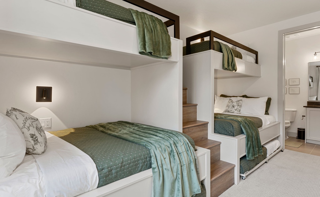 2 Twin/Double Bunks + 2 Twin Trundles