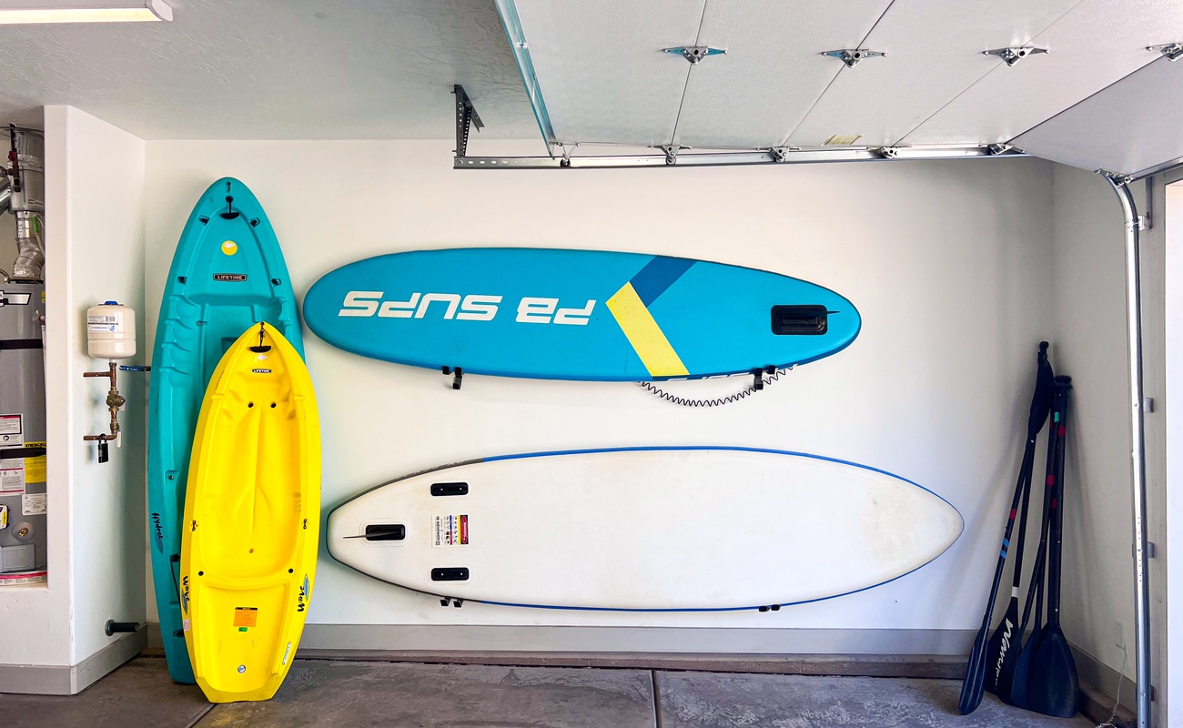 Water Vessels in Garage