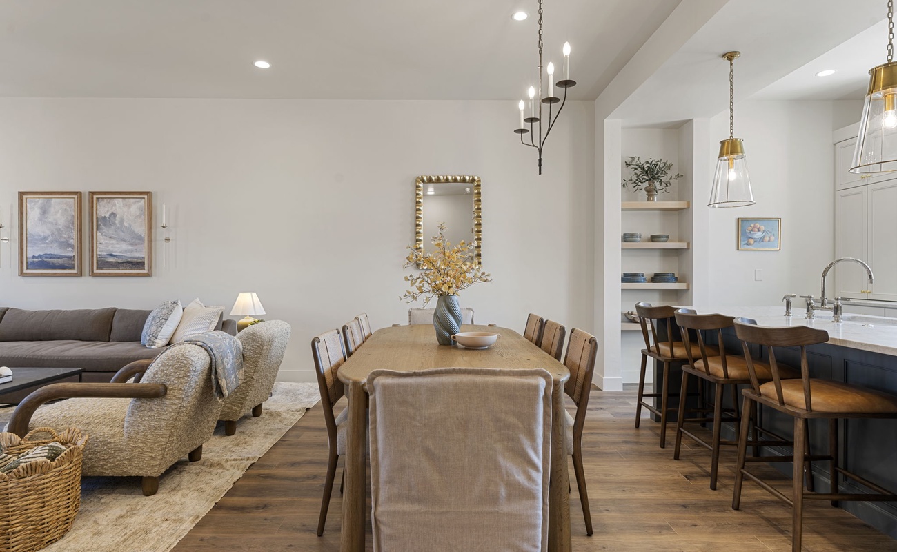 Living Area + Dining Area