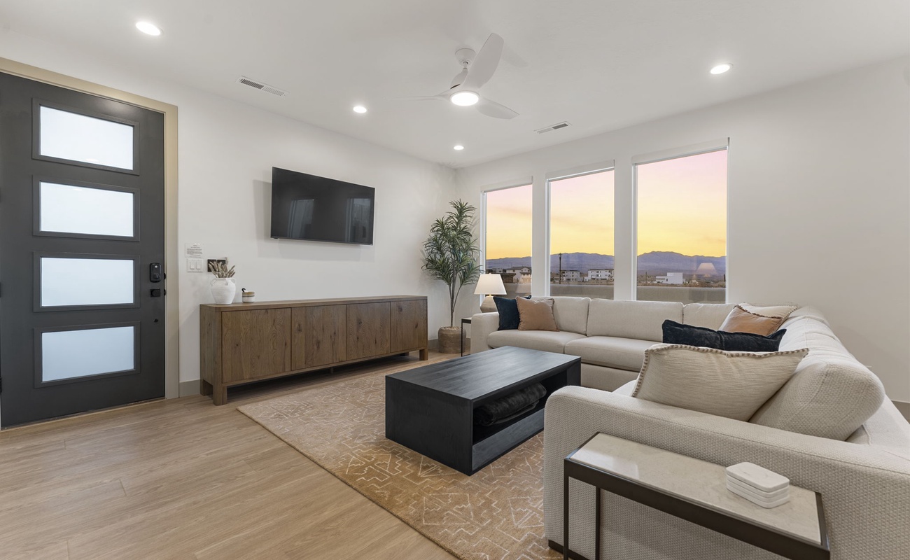 Living Room at Sunset