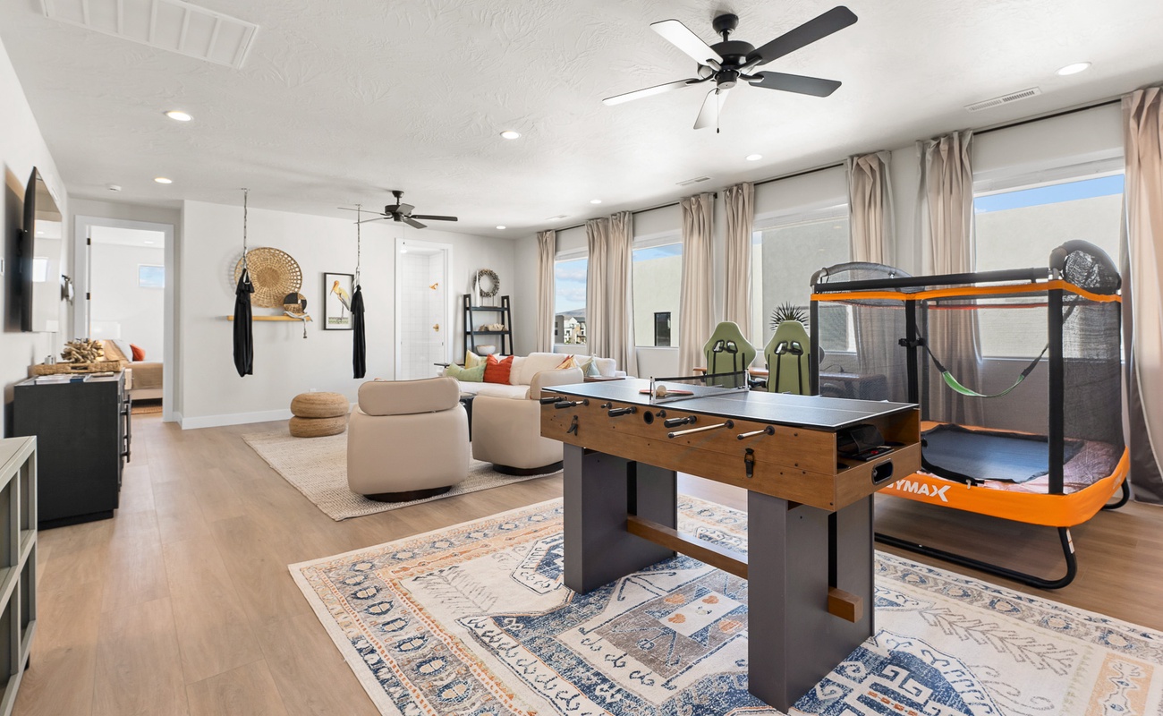 Foosball and Trampoline