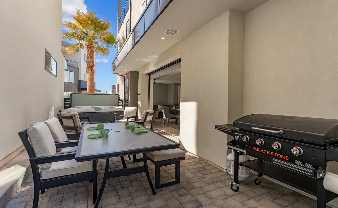 Outdoor Dining and BBQ Grill