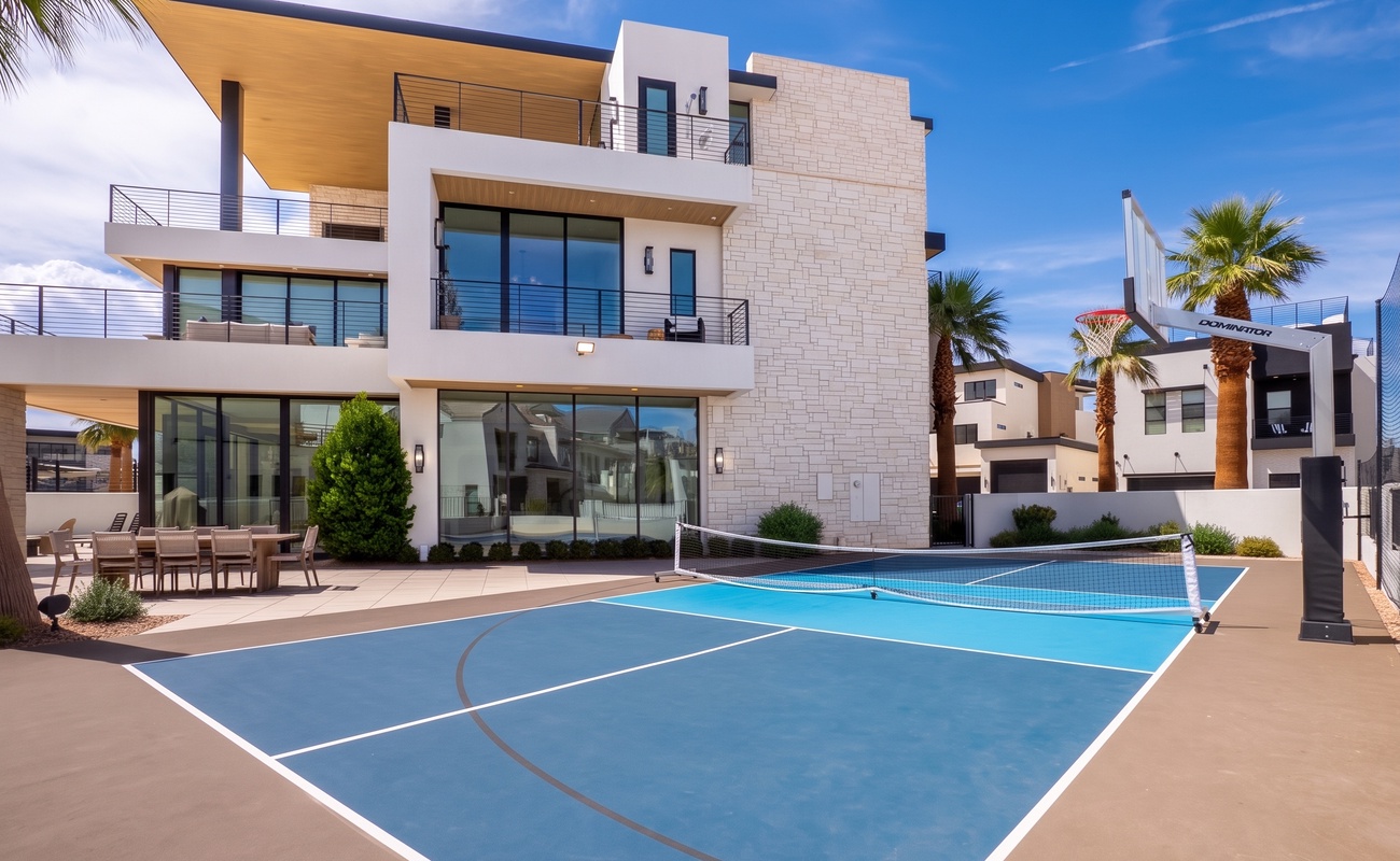 Private Sports Court (Basketball + Pickleball)