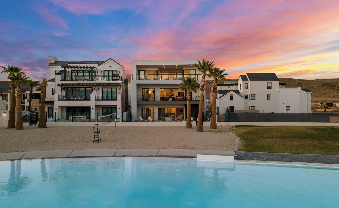 Exterior View with Lagoon-Front Beach Access