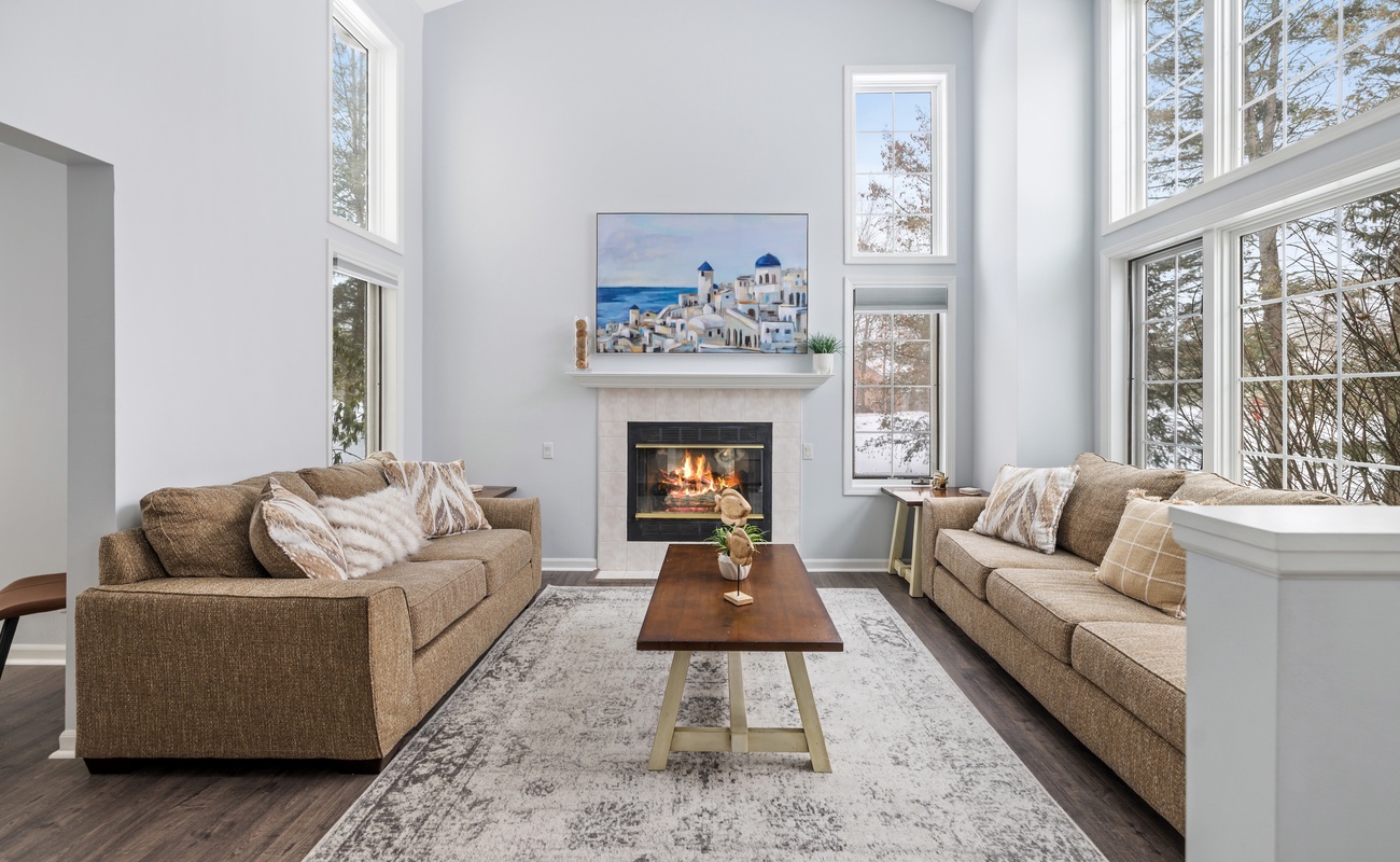 Beautiful seating area in the front of the home