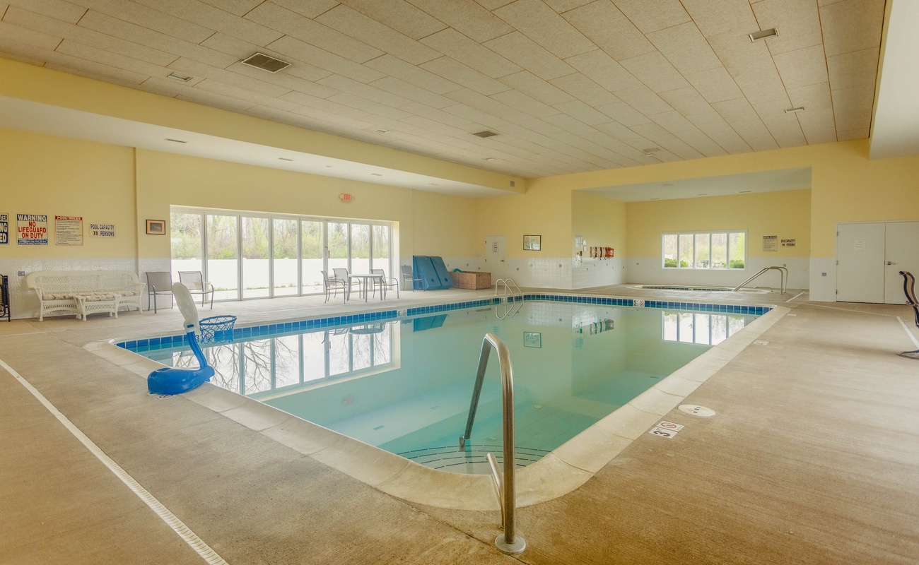 Indoor pool for guests open all year round!