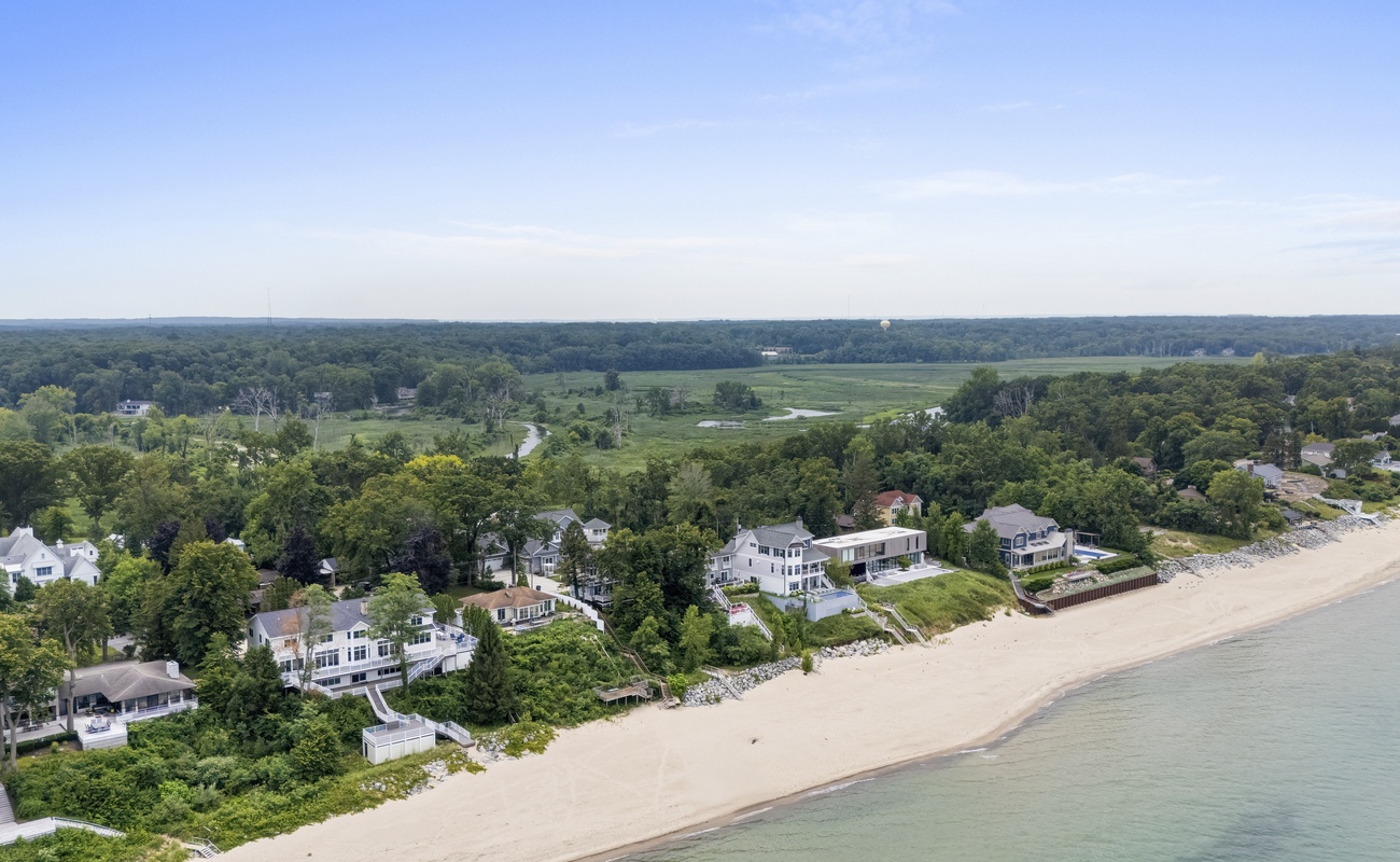 Bird's eye view of New Buffalo Sandcastle