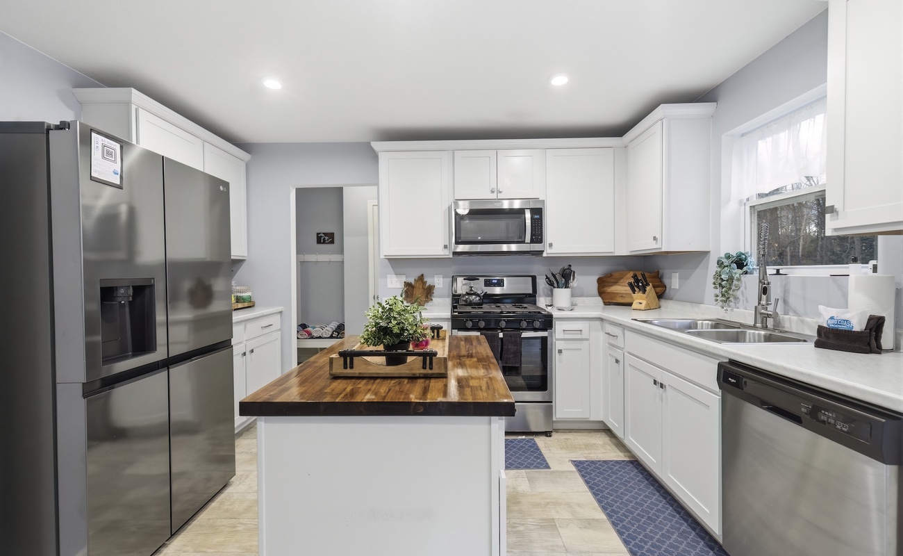 Kitchen thoughtfully styled for cooking, connecting, and unwinding