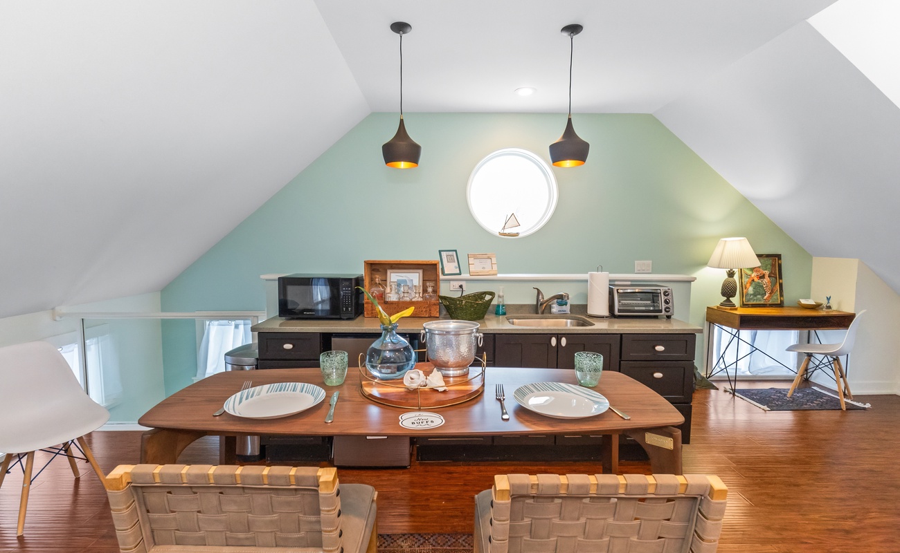 Charming table set for two