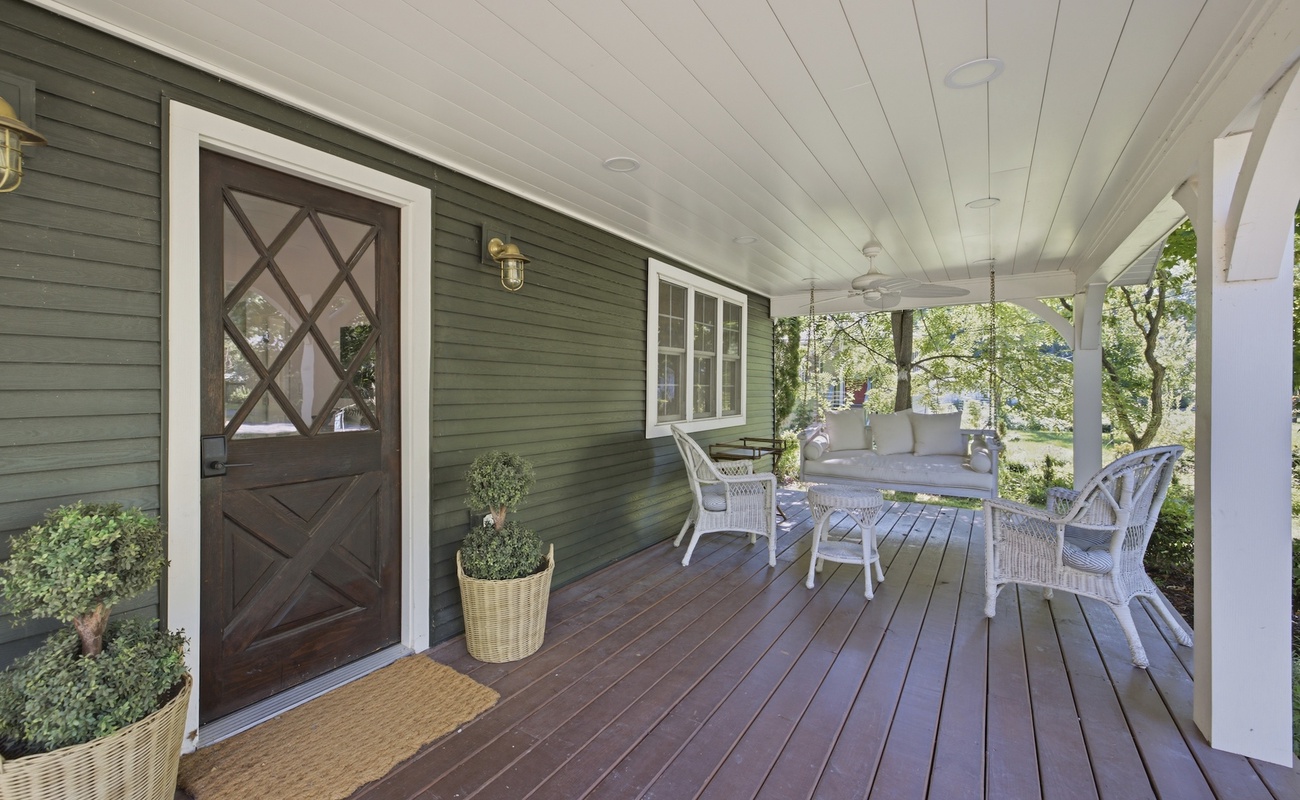 Slow mornings and quiet evenings were made for this front porch