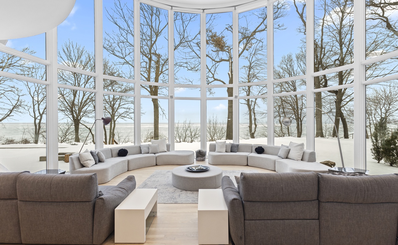 Plenty of room to gather in the living area in the main house