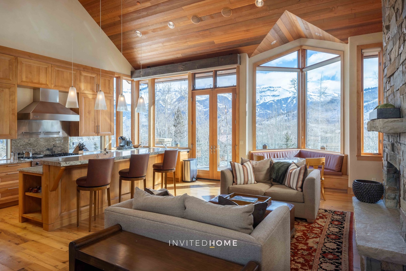 Kitchen with Sweeping Views