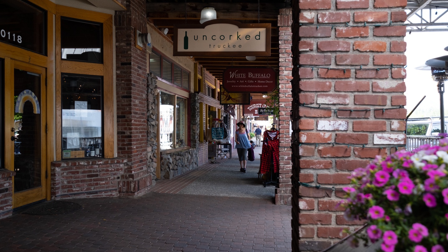 Charming brick-lined shopping area with local boutiques and restaurants just steps from your accommodation.