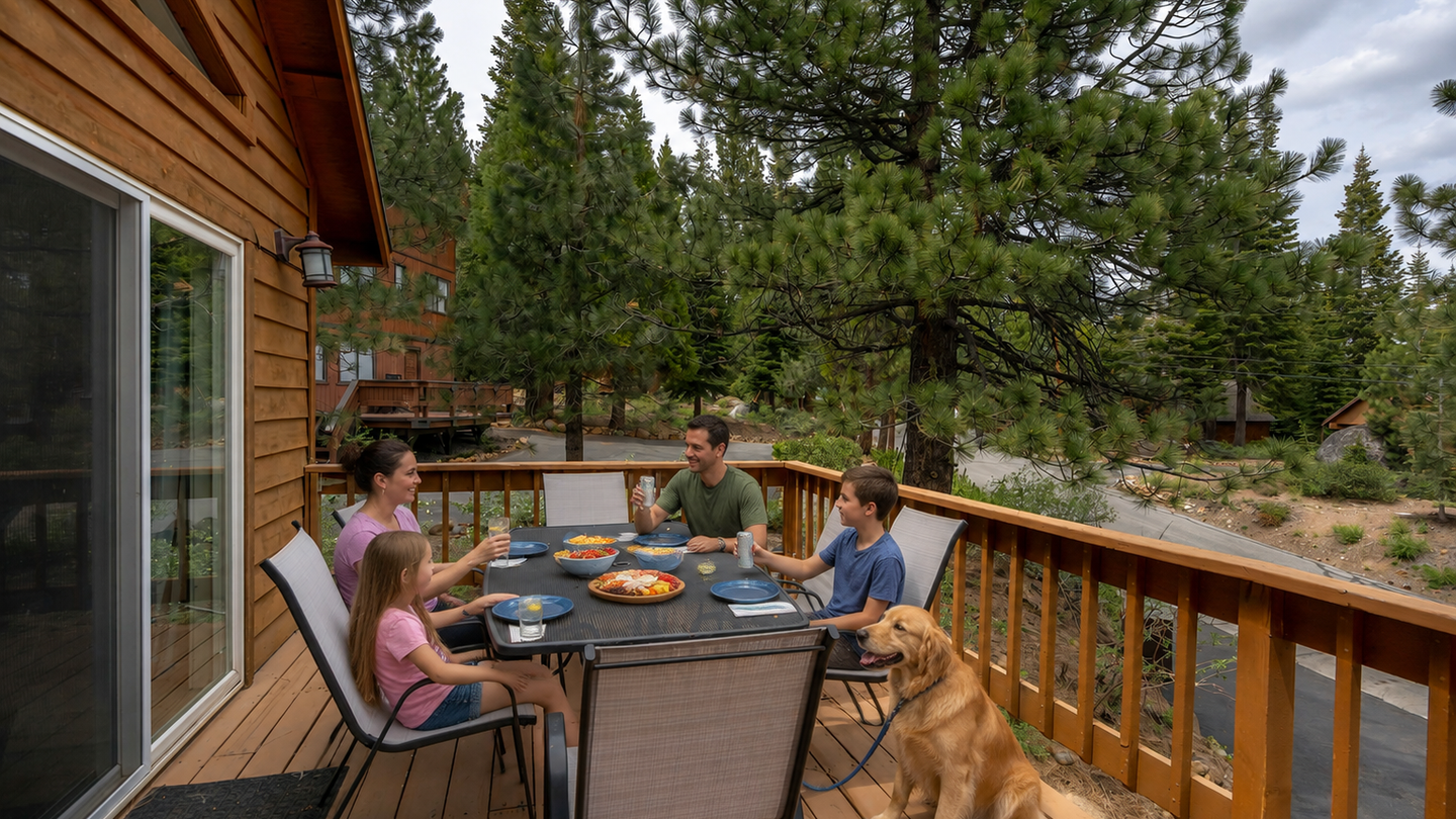 Your favorite seat in the house might just be outside. Relax, reconnect, and soak in the beauty of Tahoe.