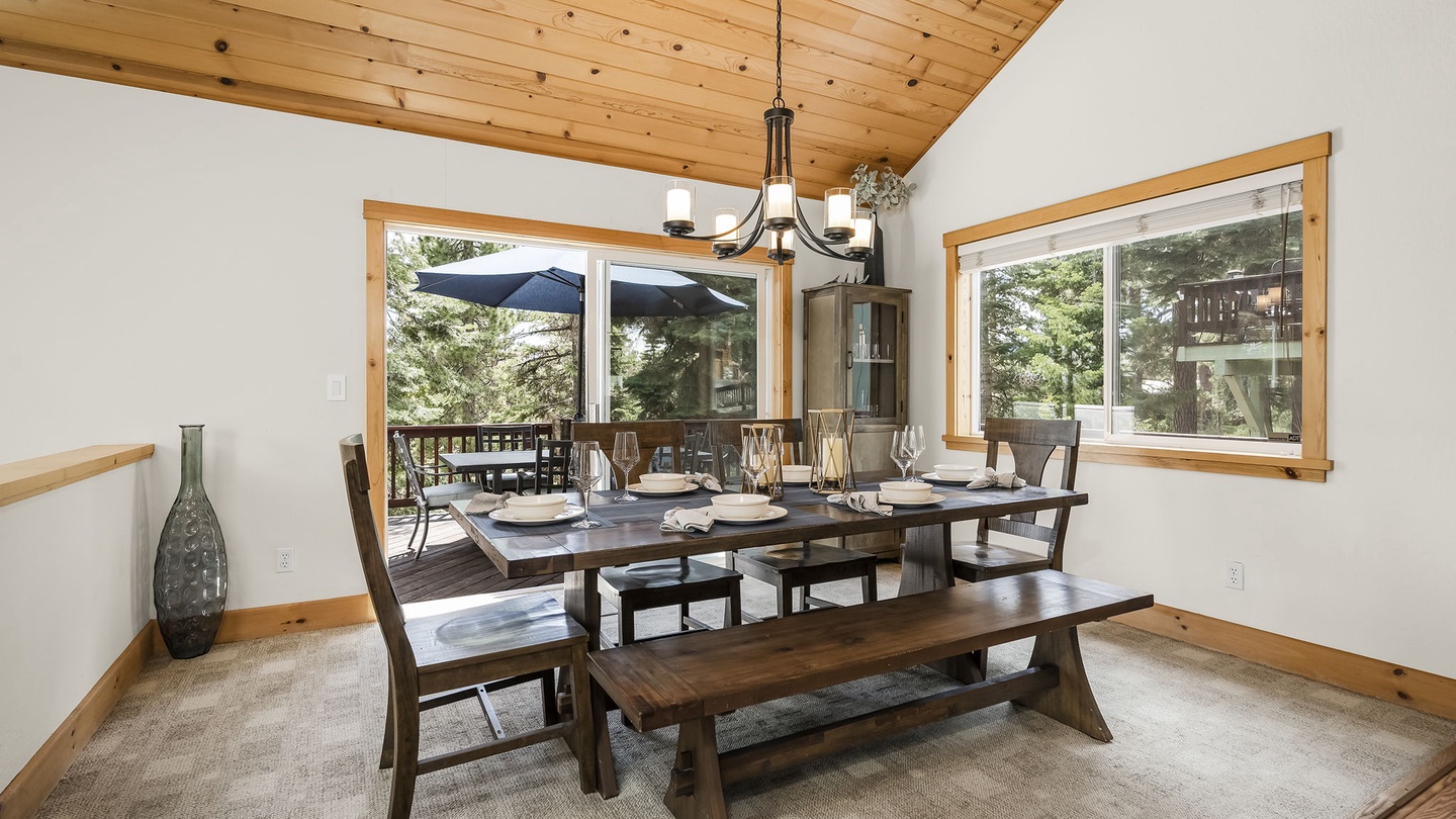 Dining Area with a six - person table