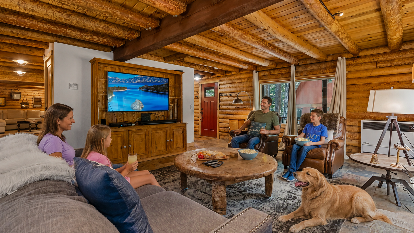 Tahoe Donner Log Cabin with Private Hot Tub