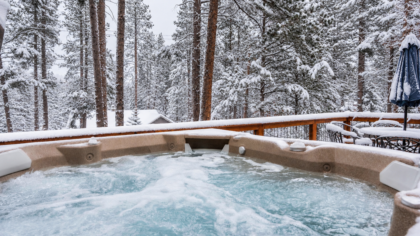 TD Creek Side: Hot Tub Winter