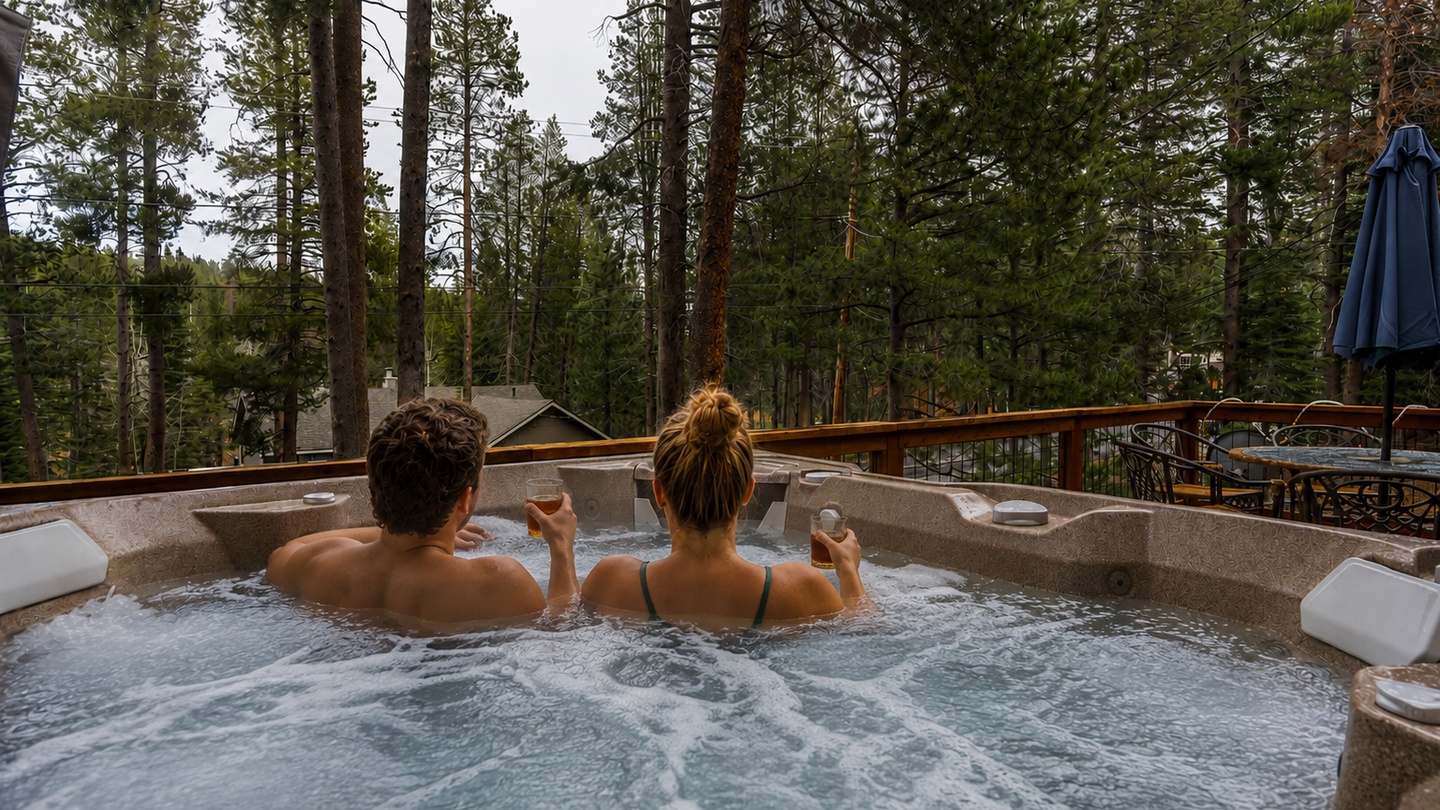 Tahoe Donner Creek Side Retreat with Hot Tub
