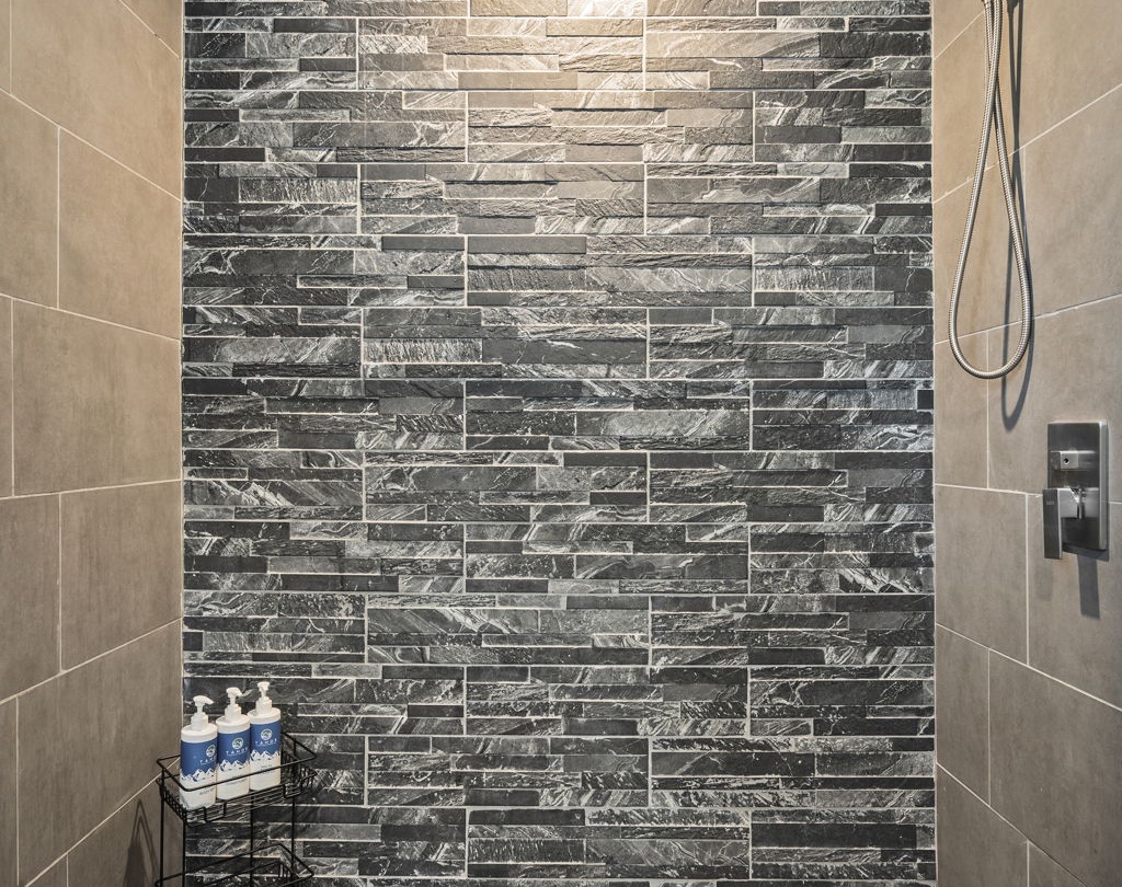 Walk-in Shower Tahoe Blue Haus