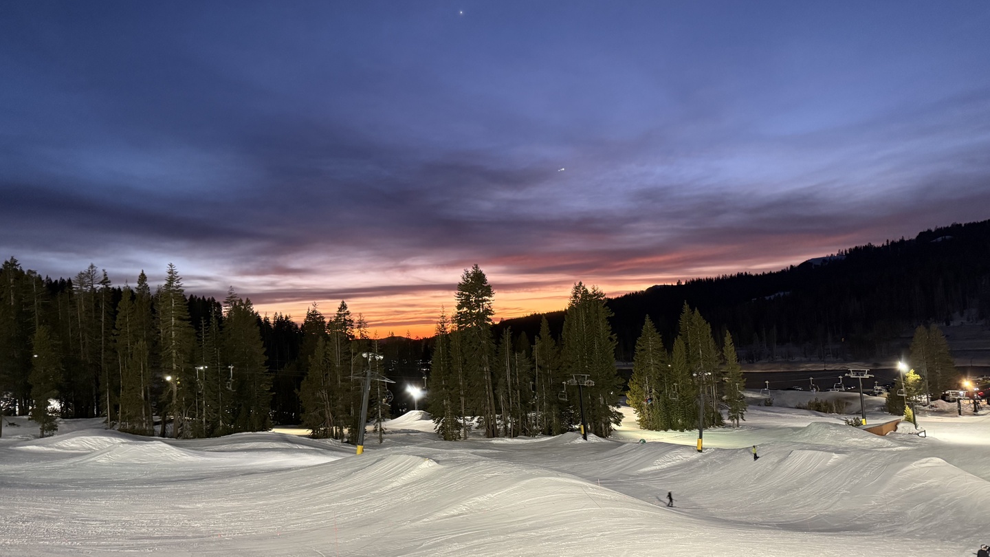 Night Skiing in Tahoe