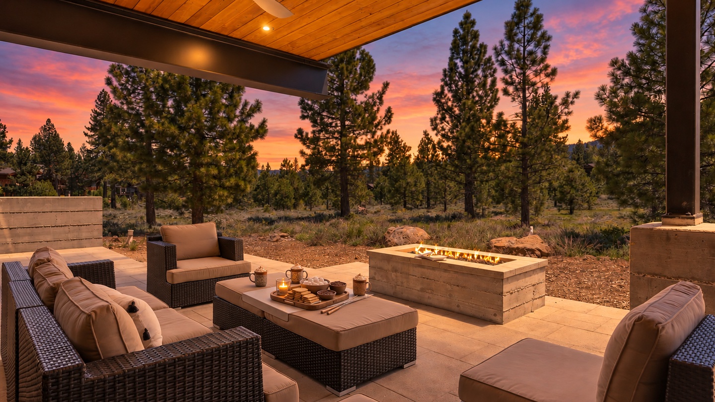 Alpine Greenside smores at dusk