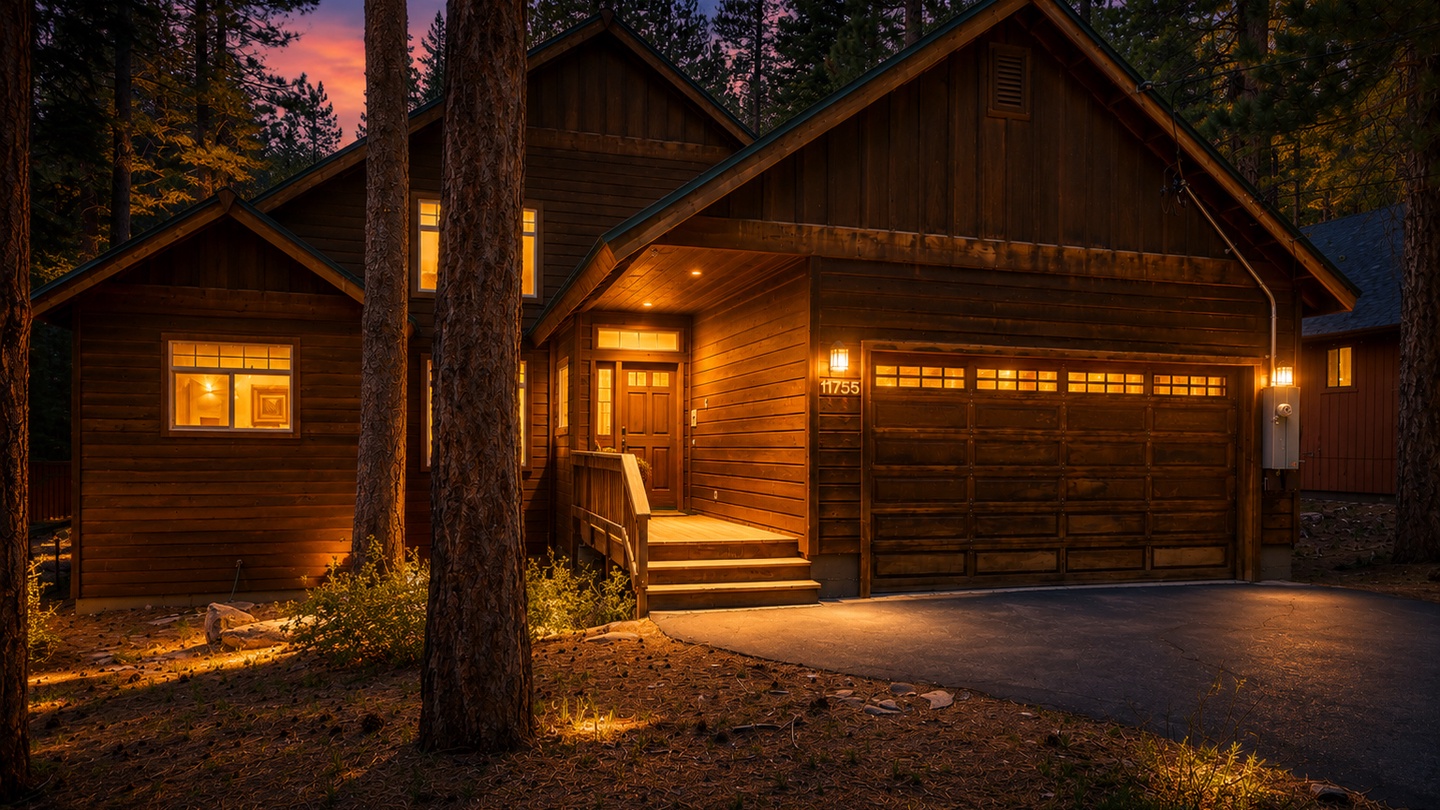Exterior at dusk 1
