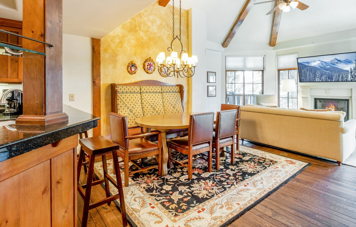 Three-Bedroom_Three Bath Penthouse - Dining and Living
