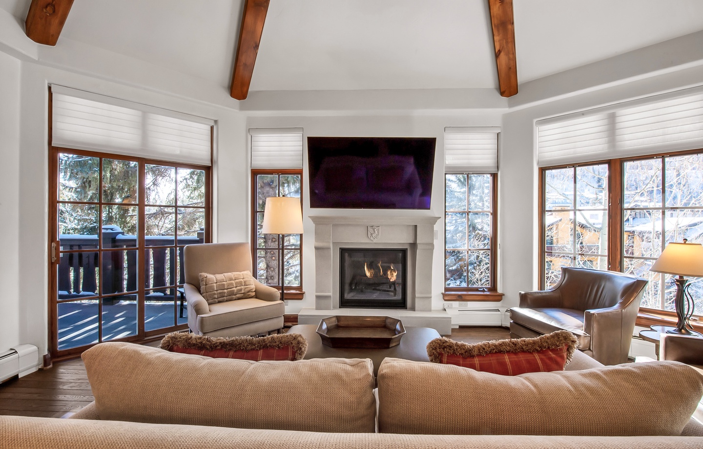 Three bedroom, three bathroom penthouse condo