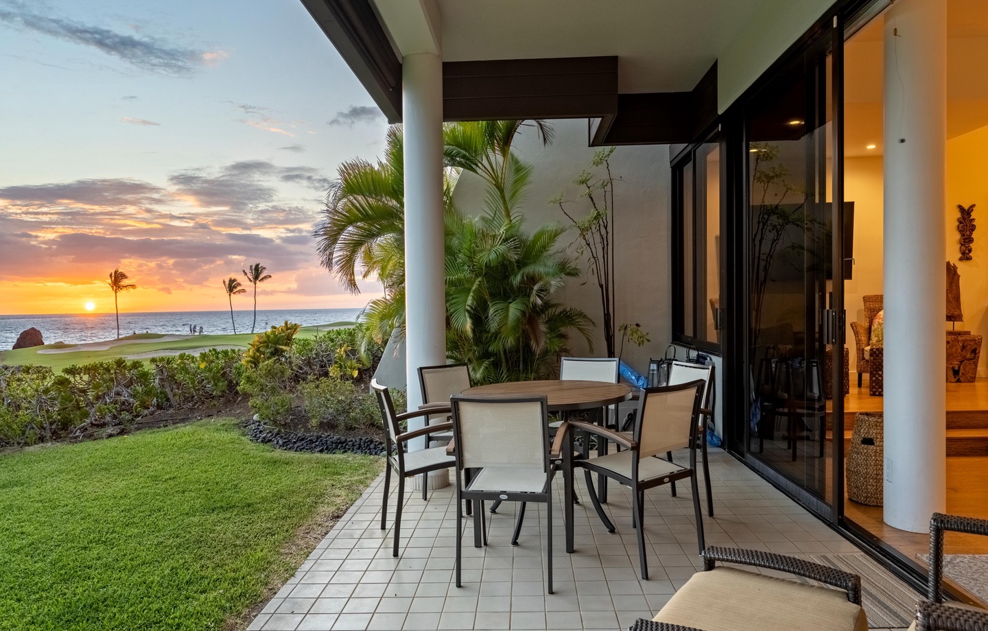 Sunset on the lanai