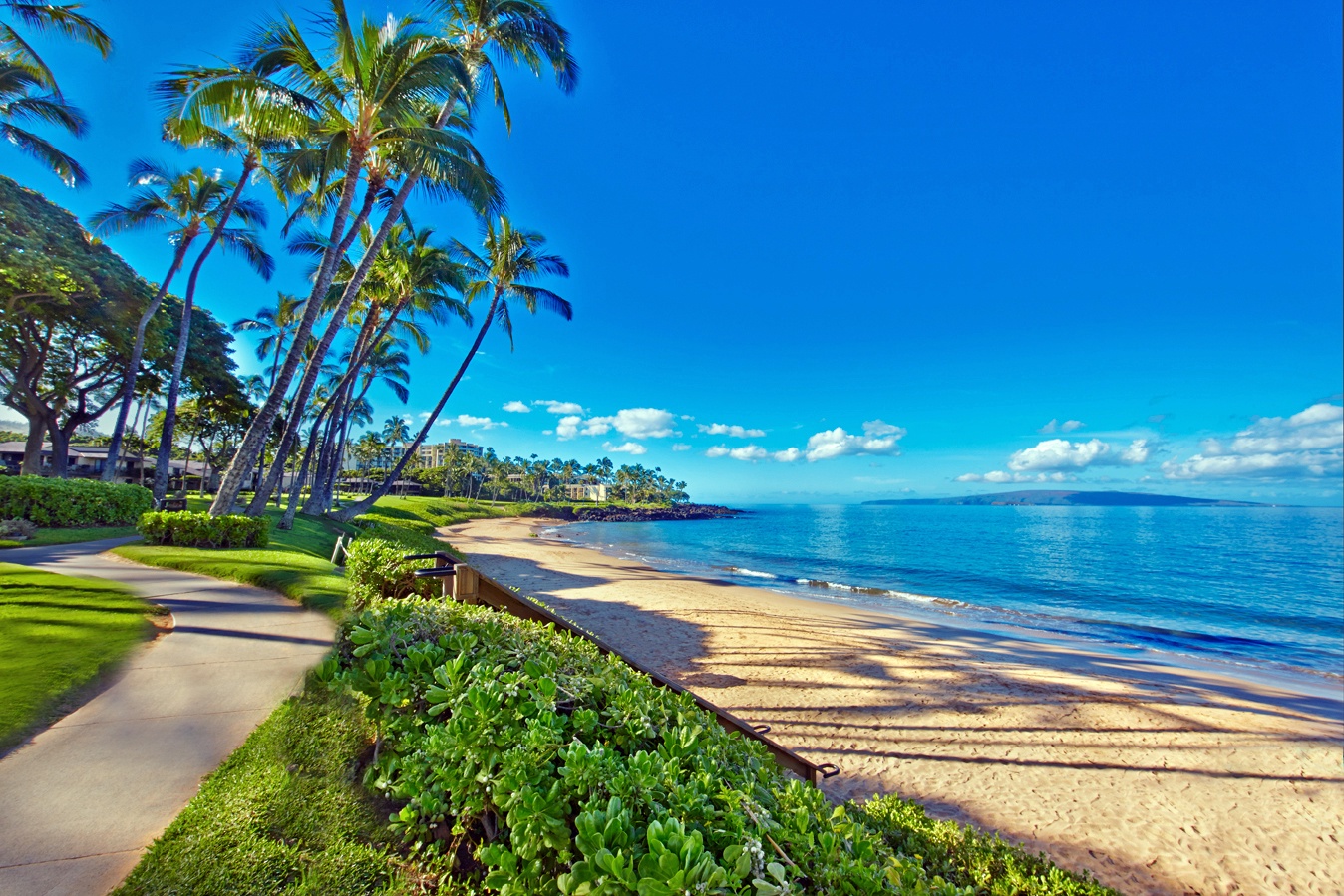 2 Minutes to Ulua Beach: Walk a landscaped resort path to soft sand and some of South Maui's best beginner snorkeling.