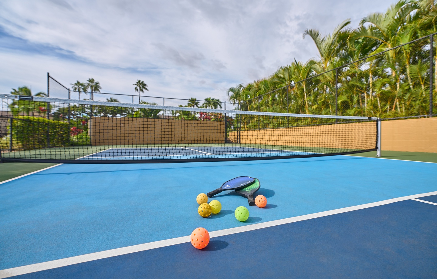 Enjoy access to the on-site paddle tennis court and a poolside fitness center with modern equipment.