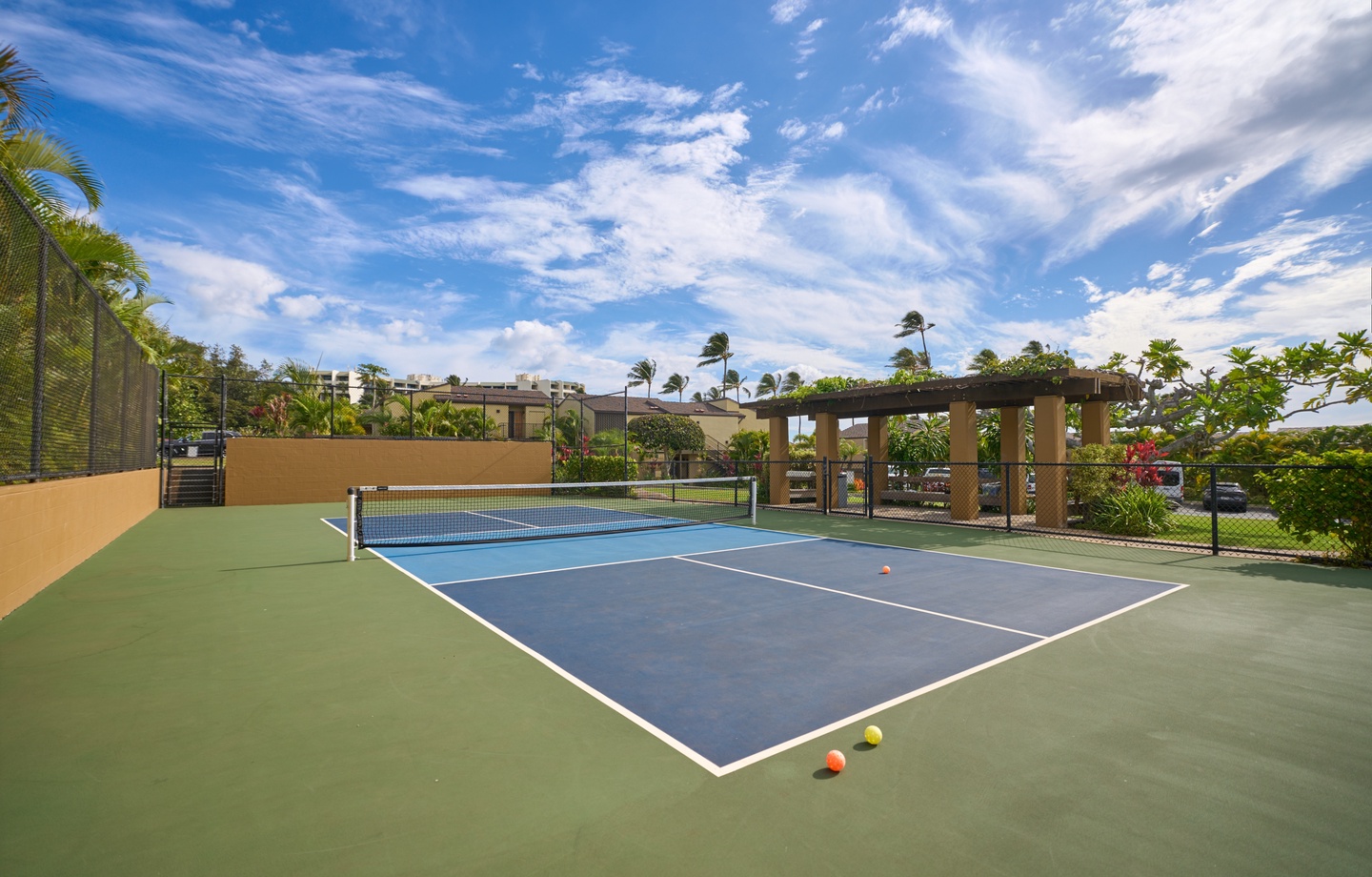 Active Recreation: Enjoy access to the on-site paddle tennis court and a poolside fitness center with modern equipment.