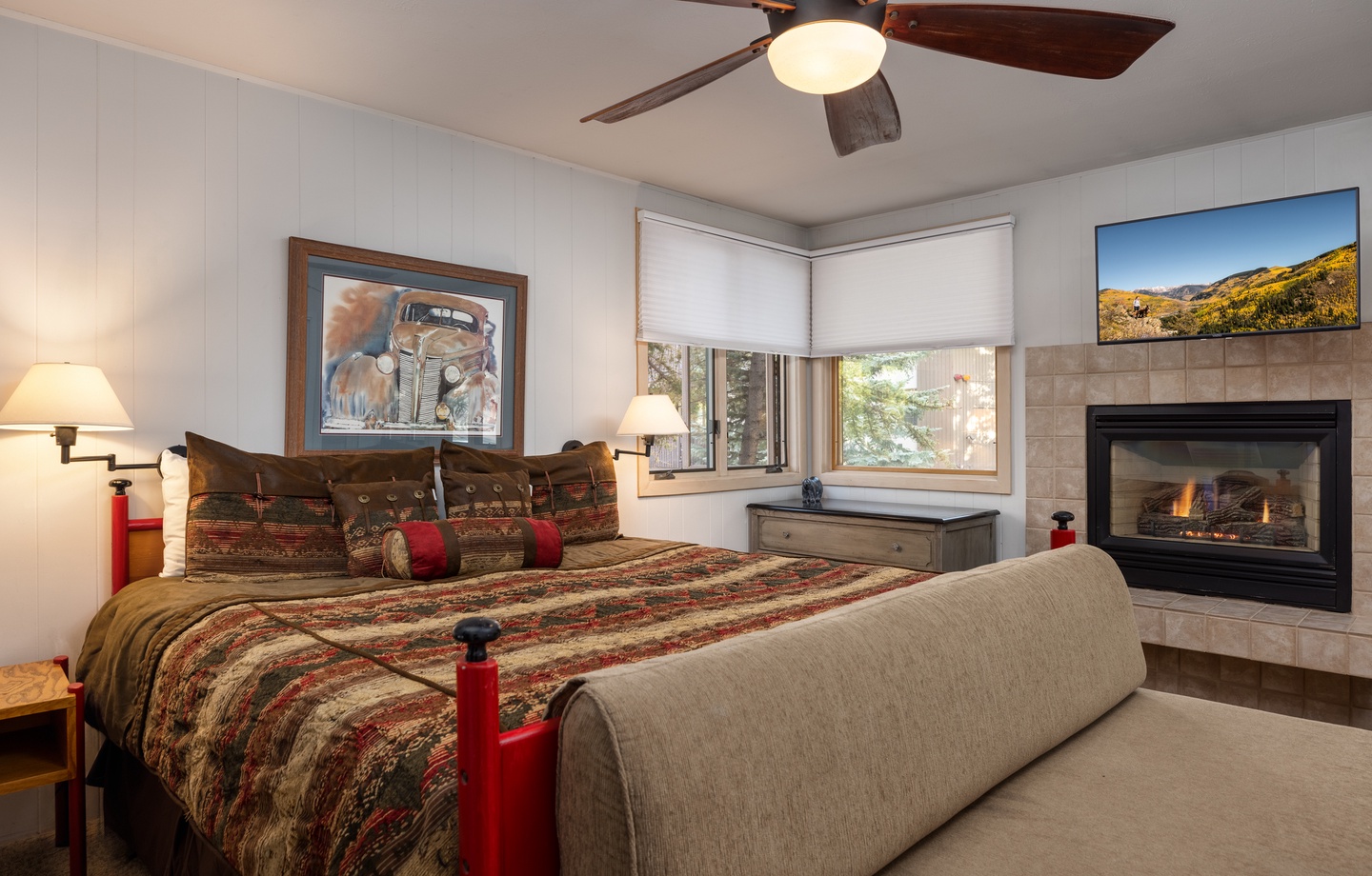 Primary Bedroom with Fireplace