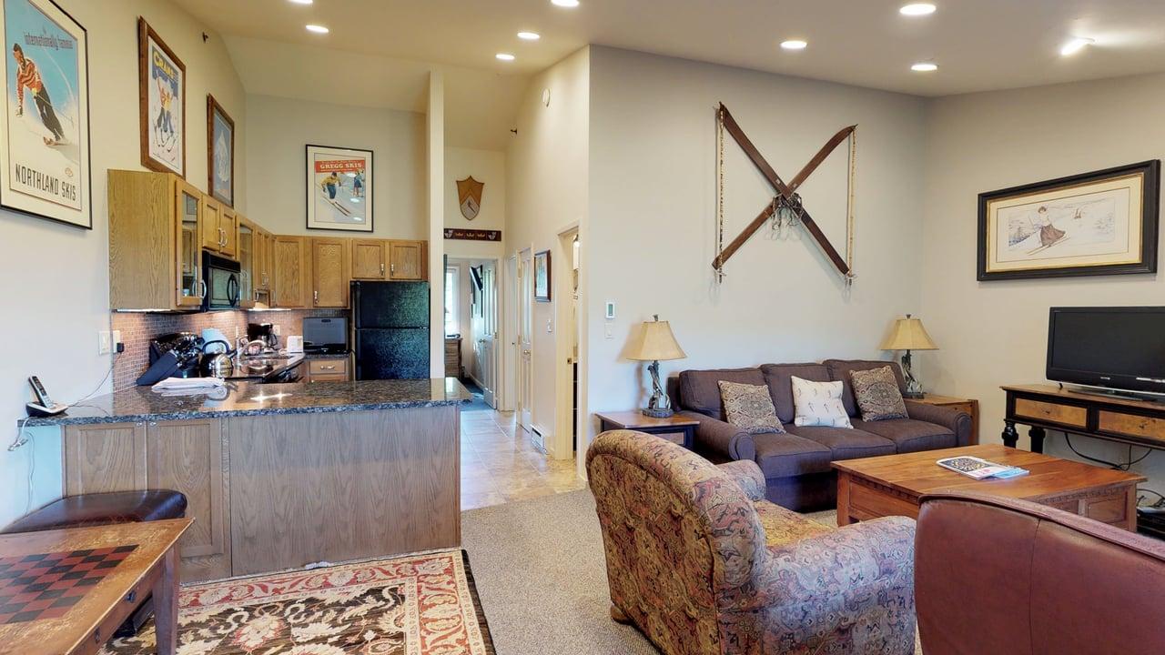 Living Room into Kitchen