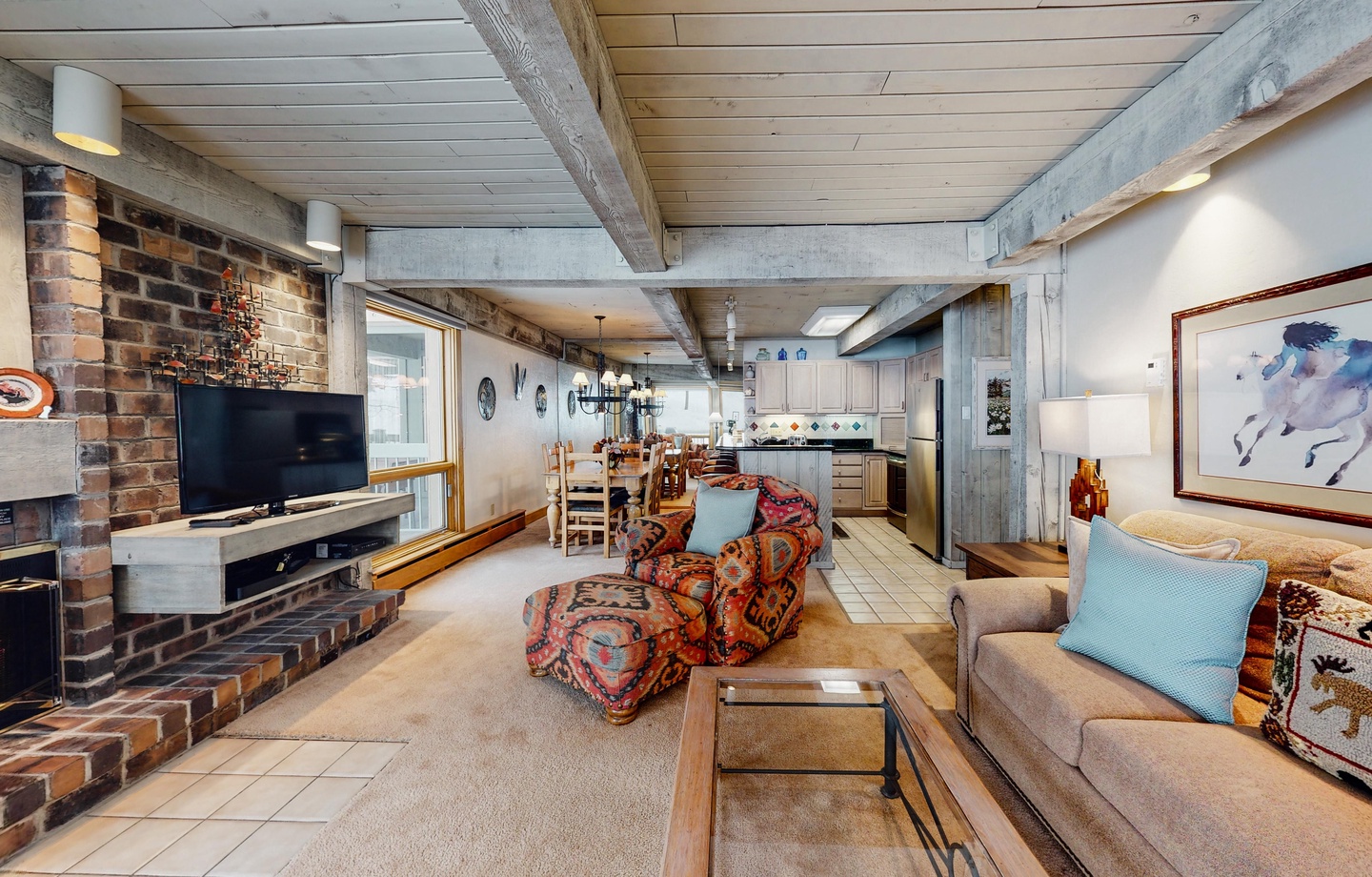 Living Room into Kitchen