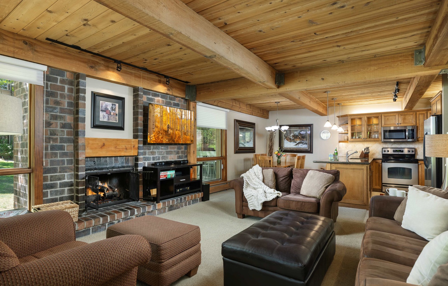 Living Room with Fireplace