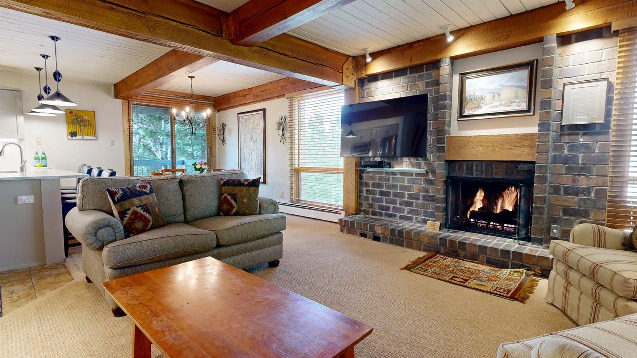 Wood Burning Fireplace