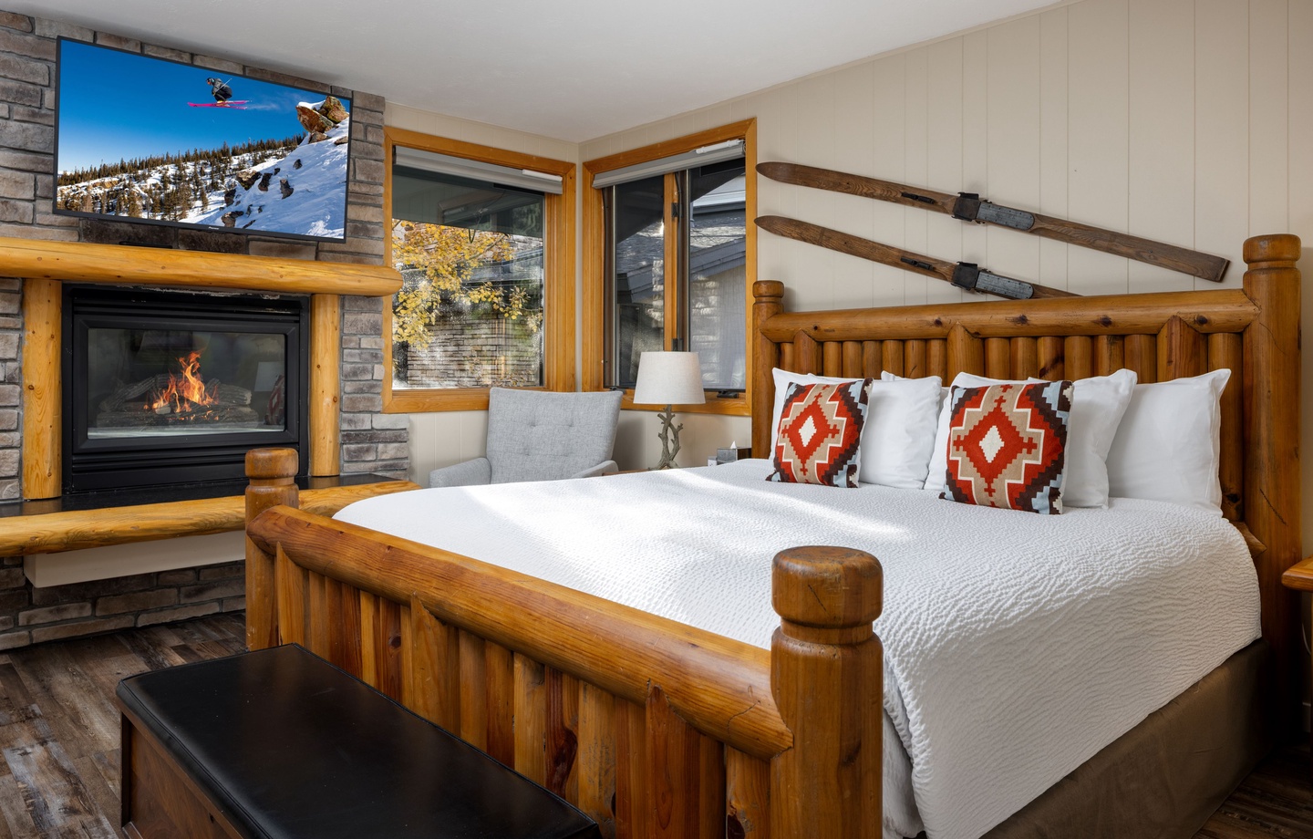 Primary Bedroom with Fireplace