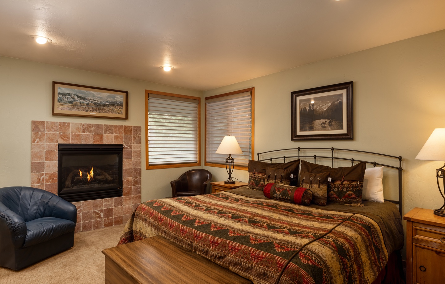 Primary Bedroom with Fireplace