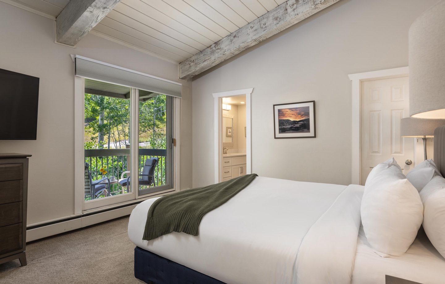 Primary Bedroom with Private Balcony