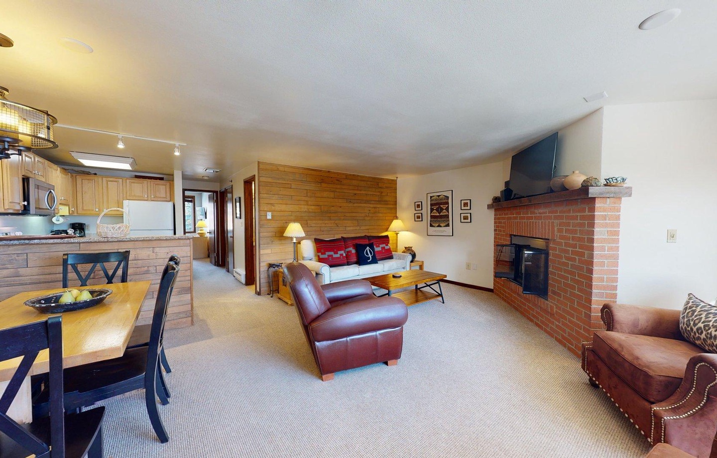 Living Room with Fireplace