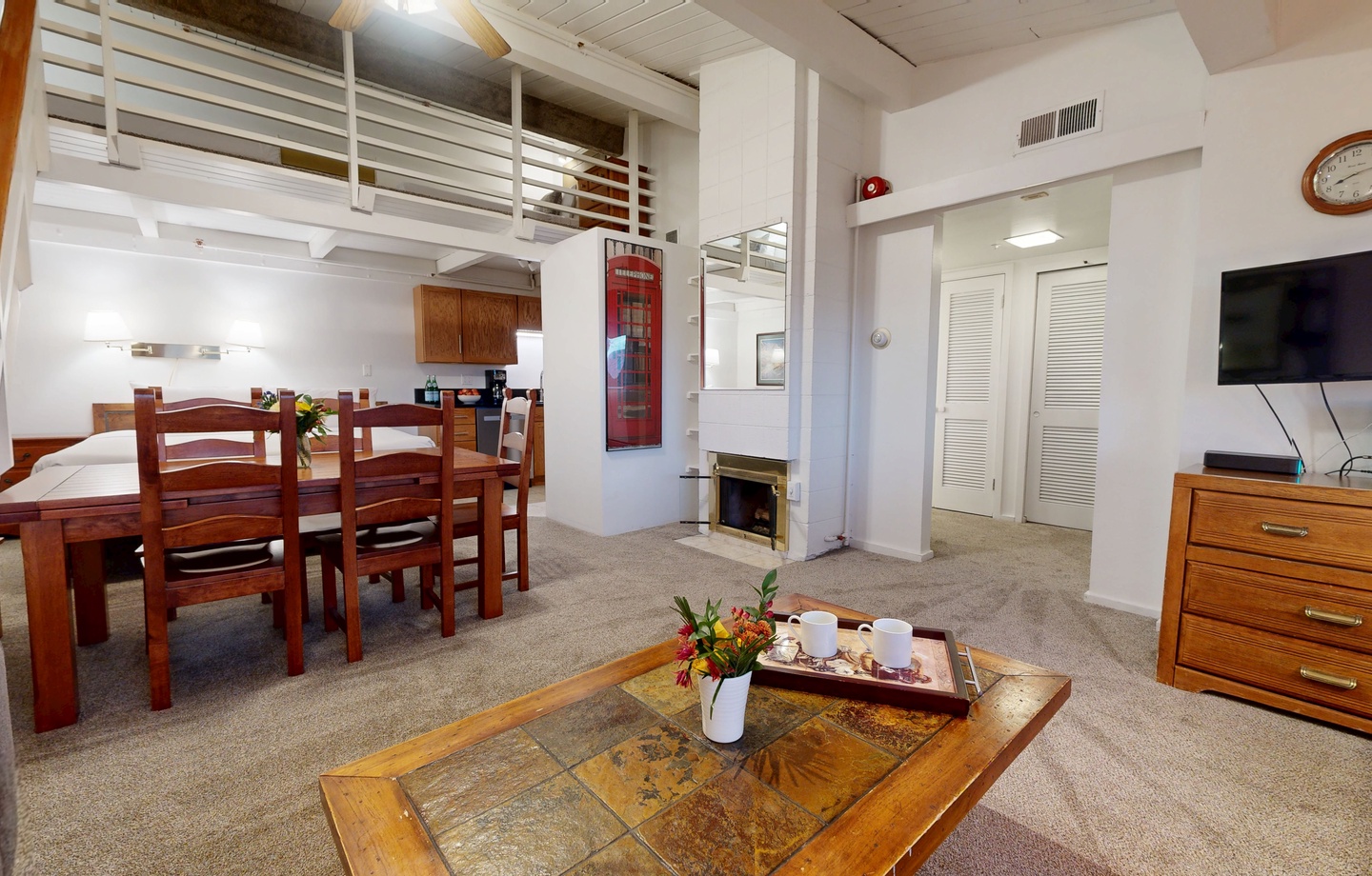Living Room with Gas Fireplace