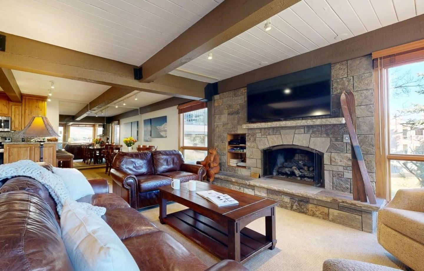 Living Room with Fireplace