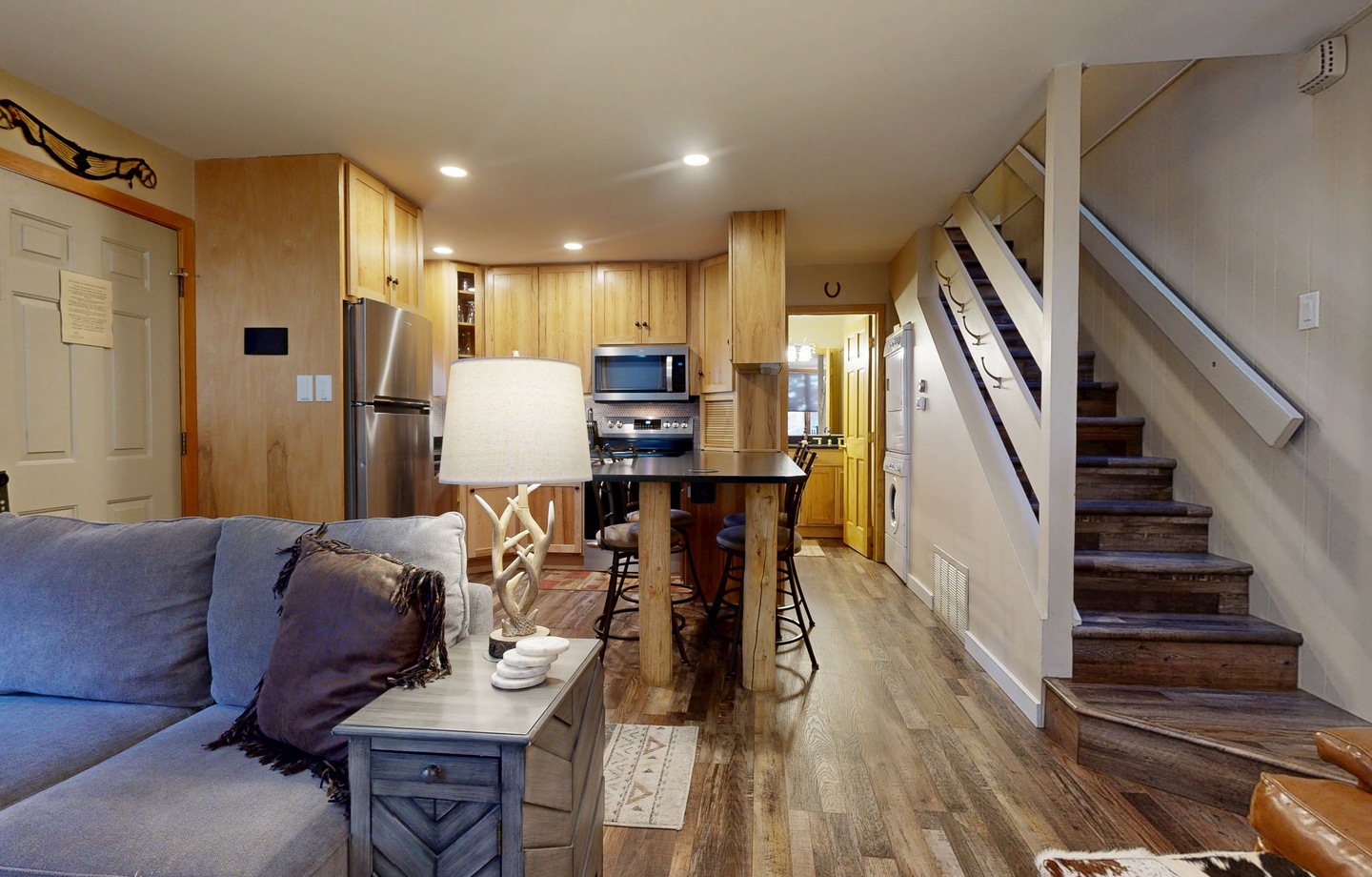 Living Room into Kitchen