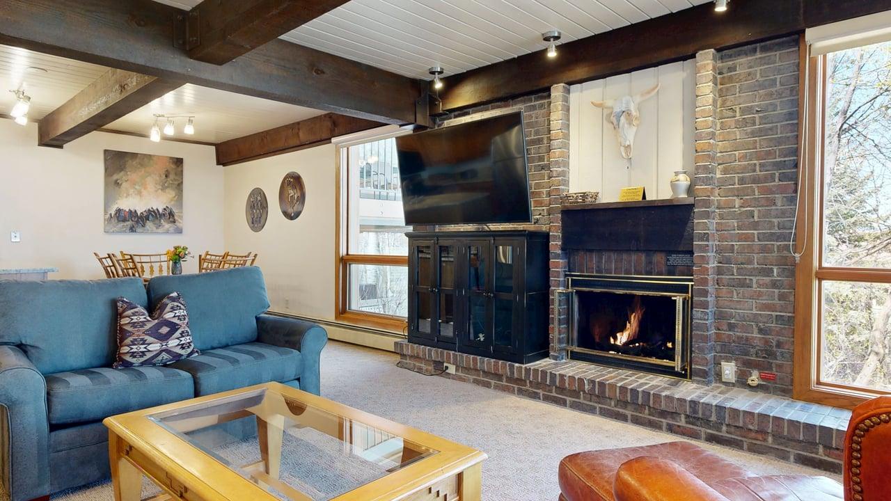 Living Room with Fireplace
