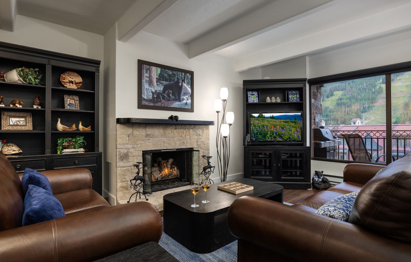 Living Room with Gas Fireplace
