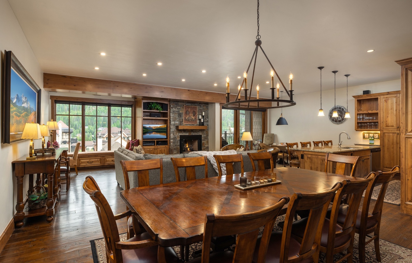 Spacious Dining Room Table